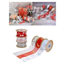 6x Nastri natalizi Nastri per