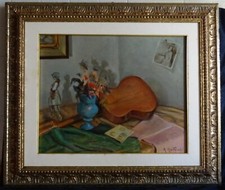 VECCHIO QUADRO DIPINTO AD OLIO FIRMATO