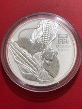 AUSTRALIA 8 DOLLARS 8  $  2020 LUNAR 5 ONCE 5 OZ Mouse Topo