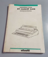 OLIVETTI  manuale istruzioni operatore ET 2250  2450