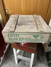 CASSA SCATOLA IN LEGNO CINZANO  SODA ANNI 50 CASSA VINTAGE COLLEZIONE CINZANO