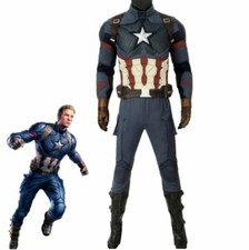 Costume professionale completo con stivali Capitan America cosplay Steve Rogers