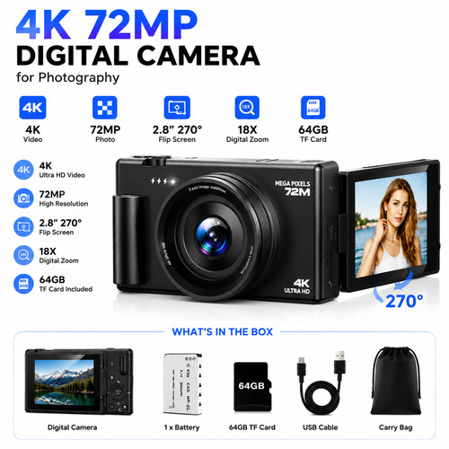 Fotocamera digitale - , 4k