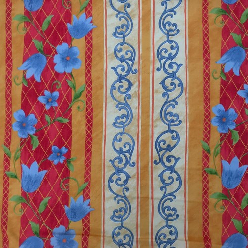 Tenda rosso cotone blu - tenda,