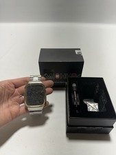 MioHHR Cinturino Apple Watch 44mm 42mm Cassa Acciaio Inox Argento/Oro