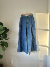 Jeans vintage anni 90 Y2K super larghi gamba alta Y2K denim skater grunge