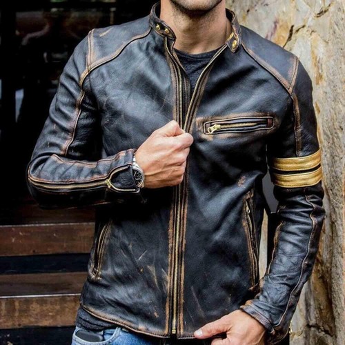 Giacca pelle pecora nera - giacca,