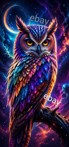 Colorful owl digital - colorful,