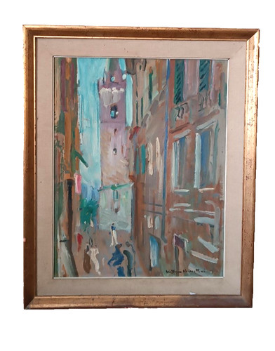 Dipinto olio cartone - dipinto,