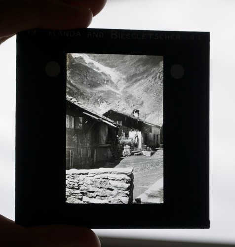 Antique magic lantern slide - antique,