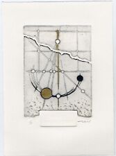  WALTER VALENTINI "EX LIBRIS ROSALBA DOLERMO"  2014 Acquaforte, rilievo  e oro 