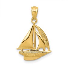 10K Yellow Gold Sailboat