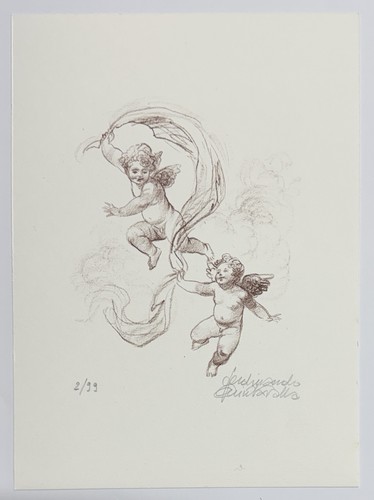 Putti con drappo - , –