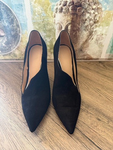 Zara scarpe nere con apertura - zara,