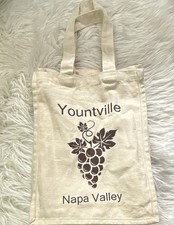 Canvas Wine Tote Bag Grape
