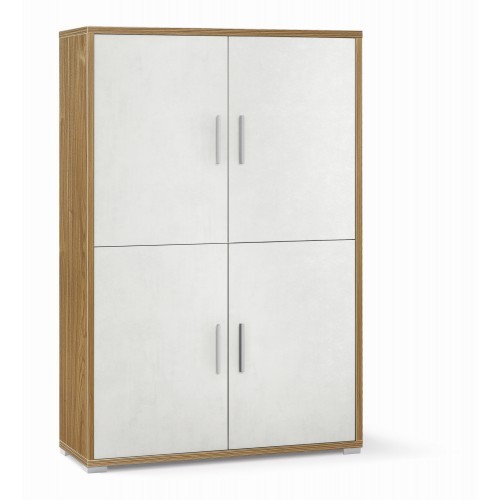 Armadio noce bianco mobile - noce,