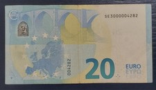 20 EURO S001 Italy Serie SE low number 4282 Draghi circulated VF