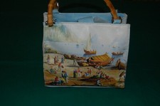 Borsa da donna con grafica Vista di Napoli, vedi misura, usata