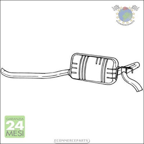 16664 silenziatore marmitta - silenziatore,