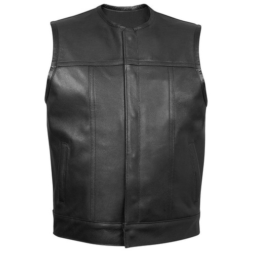 Gilet pelle motociclista - gilet,