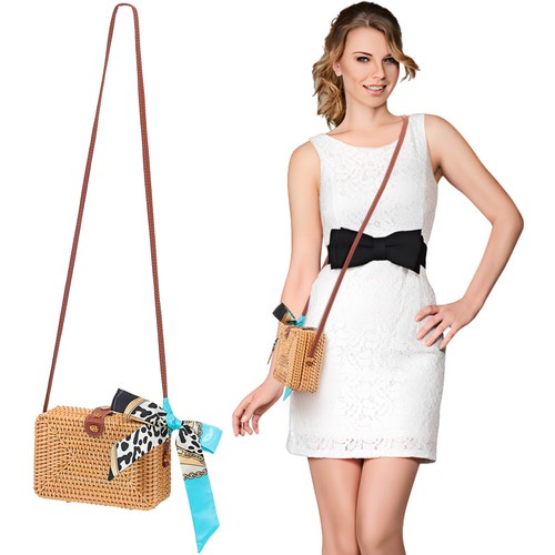 Borsa paglia a - paglia,