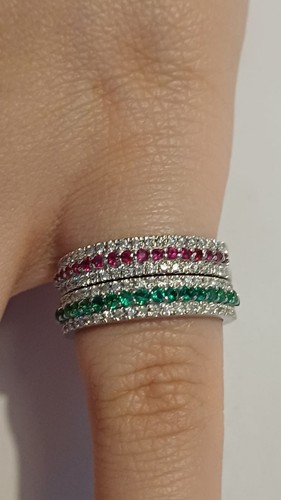 Anello oro bianco con - oro, 18