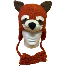Cappello panda rosso di