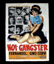 NOI GANGSTER manifesto poster Fernandel Gino Cervi Verneuil Le Grand Chef D38