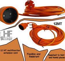 Cavo Prolunga Corrente Elettrica Presa Domestica Casa Giardino Da 12MT 220V