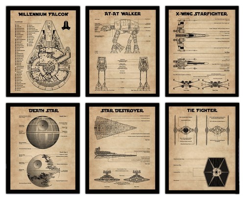 Star wars patent print - star,