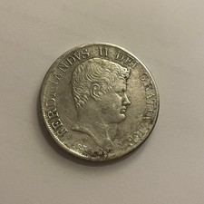 moneta antica FERDINANDVS II DEI GRATIS REX 1834