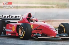 MICHAEL SCHUMACHER F310 POSTER 1996 cm 80X54 + Tabellone gare F 1 1996