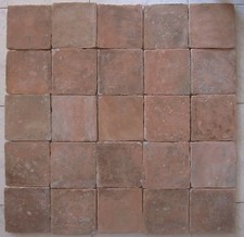 25 mattoni cotto antico Sicilia piastrelle 18.5x18.5 ceramiche antiche grezzi M3