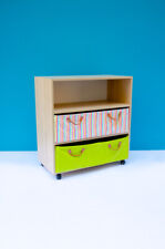 MOBILE CASSETTIERA IN LEGNO CON CASSETTI IN TESSUTO - FOPPAPEDRETTI