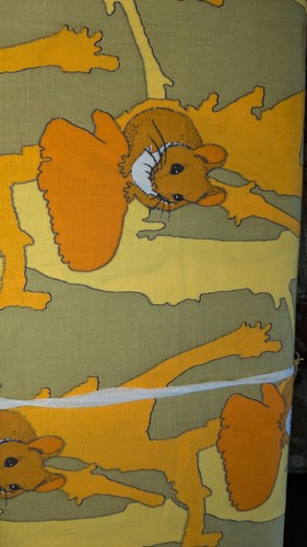 Vintage 1970s dormouse fabric - dormouse,