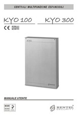 Manuale d'uso utente centrale antintrusione Bentel Kyo 100 - Kyo 300
