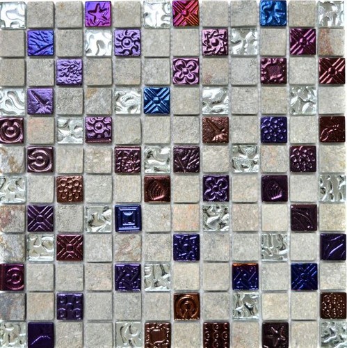 Mosaico vetro grigio - mosaico,