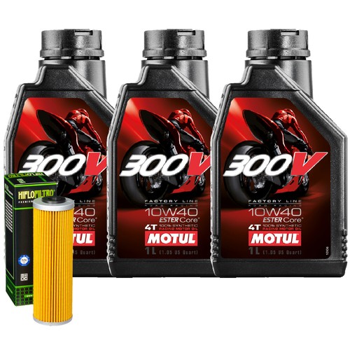 Kit tagliando olio motul 300v - kit,