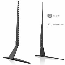 WALI Supporto TV Universale da Tavolo per la Maggior parte di TV LCD a Schermo Piatto da 22" a 65", Nero