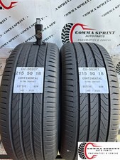 2 PNEUMATICI DI OCCASIONE 215/50/18 CONTINENTAL ESTIVE 80% GOMME 215 50 18