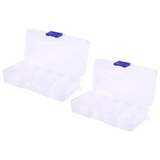 2 Pezzi 10 Slot Resistenze Plastica Portatile Componenti Elettronici Custodia Box U9C94379