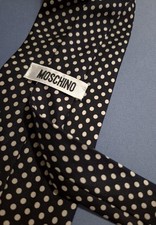 CRAVATTA UOMO (TIE)  vintage MOSCHINO New!  rare