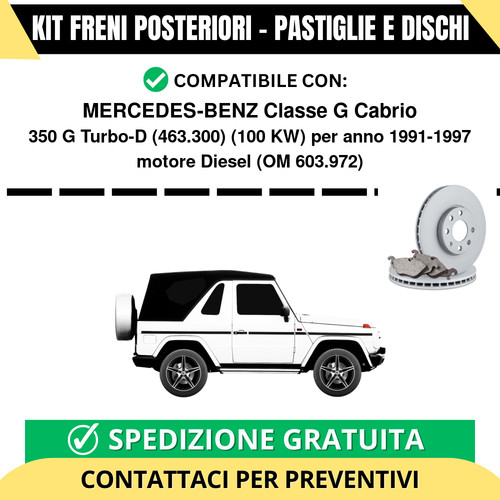 Kit freni posteriori - kit,