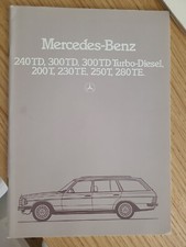 Brochure mercedes 240 300 - mercedes, td
