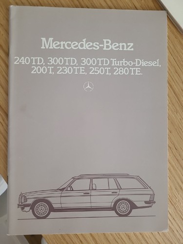 Brochure mercedes 240 300 - 240, td