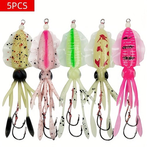 5pcs polpo luminoso morbido - 5pcs,