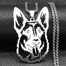 Collana ciondolo testa di cane