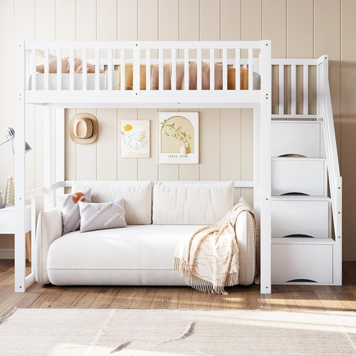 Letto soppalco con scala - soppalco,