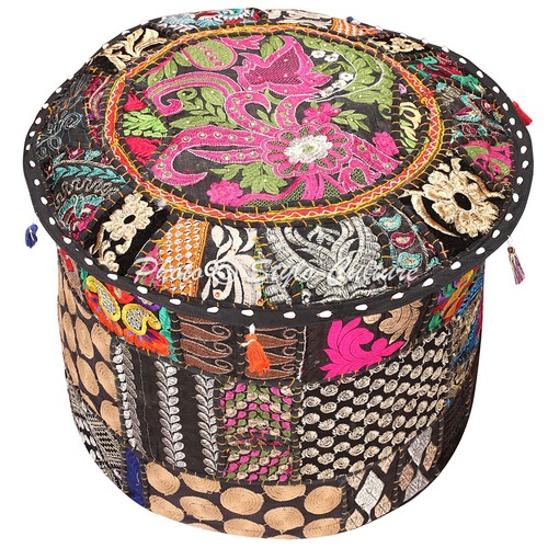 Pouf poggiapiedi cotone