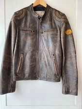 Giubbotto pelle moto vintage Mcs Marlboro Tg. L